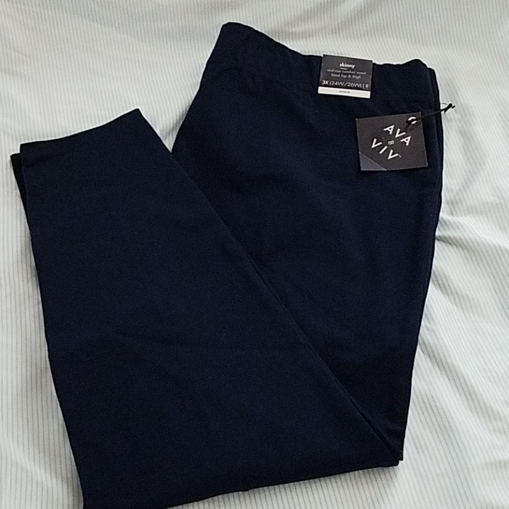 Women's skinny mid-rise comfort waist pants-NWT